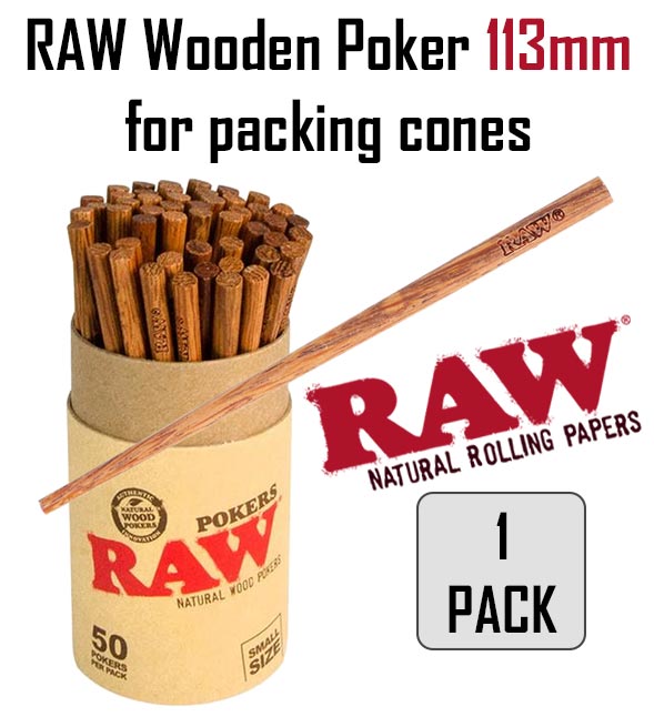 Raw wooden 113mm poker for packing cones NZ