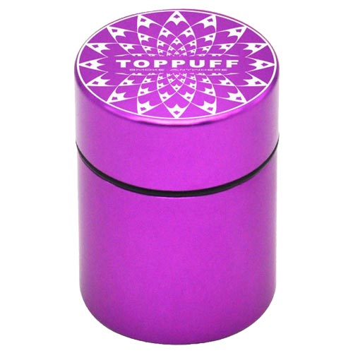 Purple Toppuff Aluminium Air-tight Stash Tin - Small