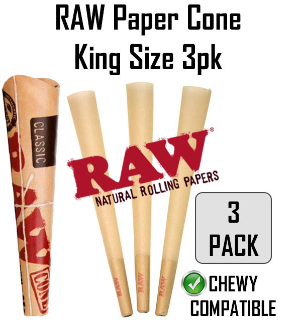 RAW Paper Cone King Size 3pk NZ
