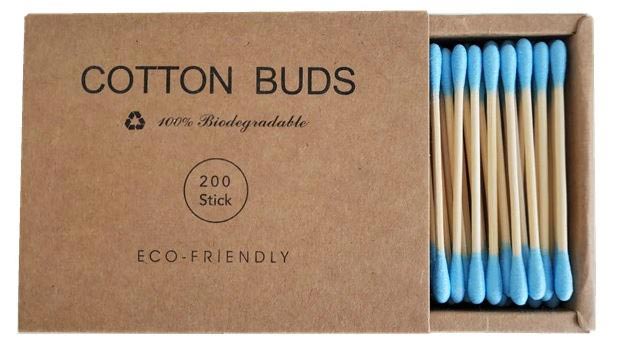 Blue Bamboo Stick Cotton Buds for Cleaning Herbal Vapes NZ