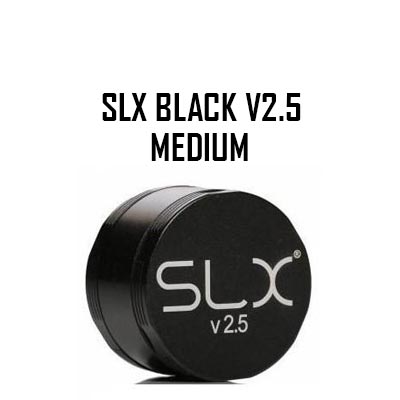 Medium Black SLX V2.5 Slicks Non Stick Ceramic Coated Herb Grinders NZ