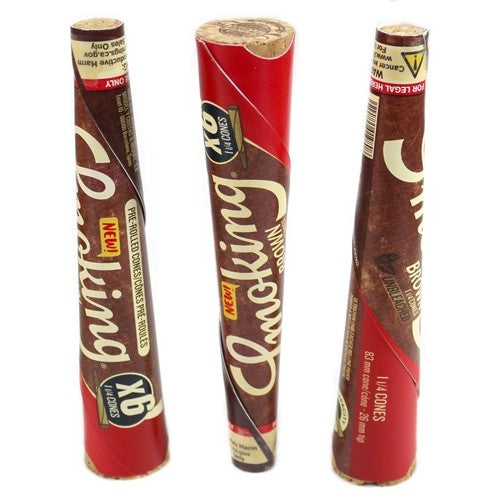 Cones of Smoking Brown 1 1/4 Size Paper Cones 6 Pack NZ