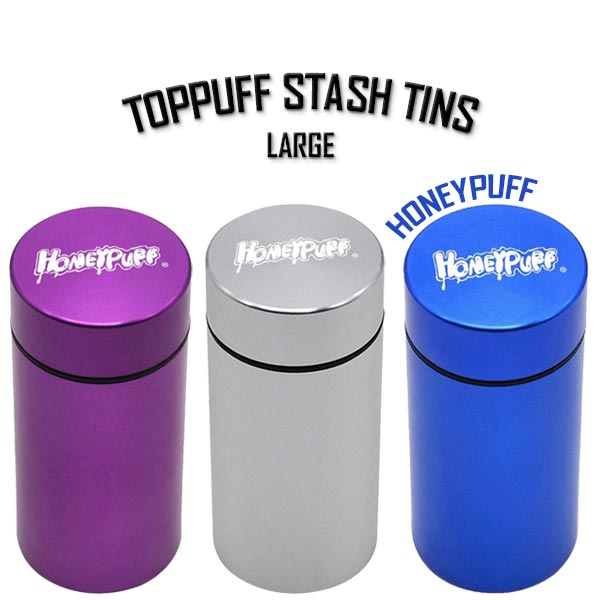 Colored Toppuff HoneyPuff Large Stash Tins NZ