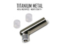 Titanium Metal Crafty+ & Mighty Glass Mouthpiece