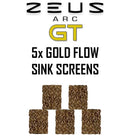 Gold Flow Sink Screens - 5 pack - Zeus ARC GT Vape NZ
