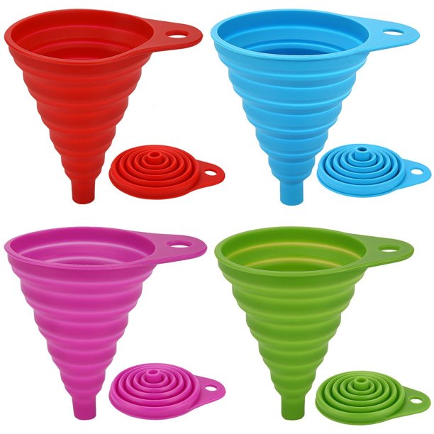 Colors Silicone Foldable Funnels for all Herbal Infusions NZ