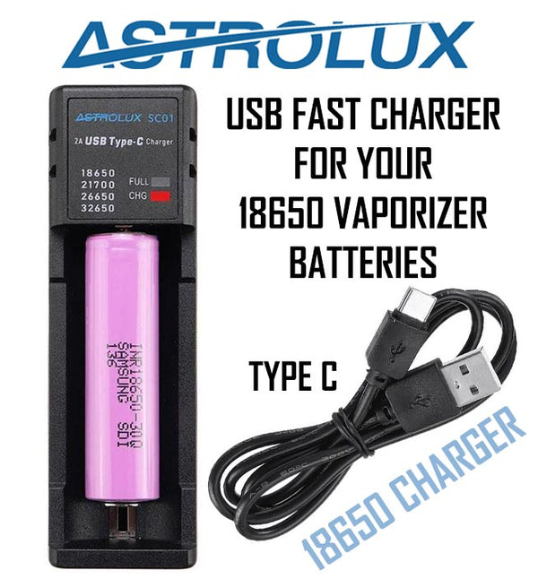 Astrolux SC01 Type-C Quick Charge USB 18650 Battery Charger NZ