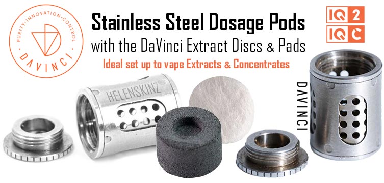 DaVinci IQ2 & IQC Extract Refill Kit & Dosage Pods for Concentrates NZ