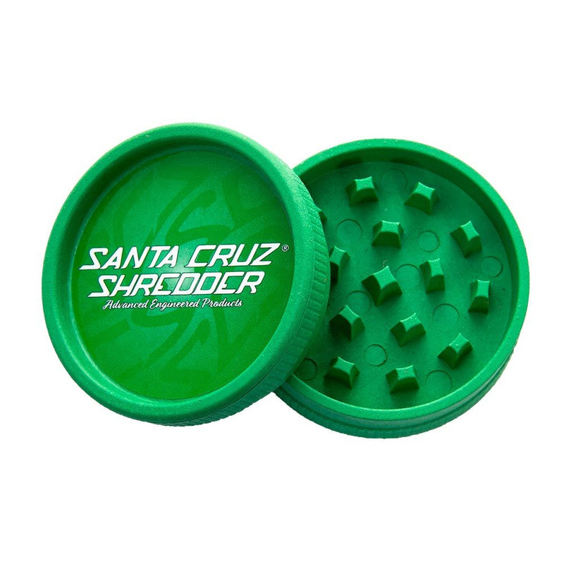 Green 55mm Santa Cruz Shredder Biodegradable Hemp Grinder NZ