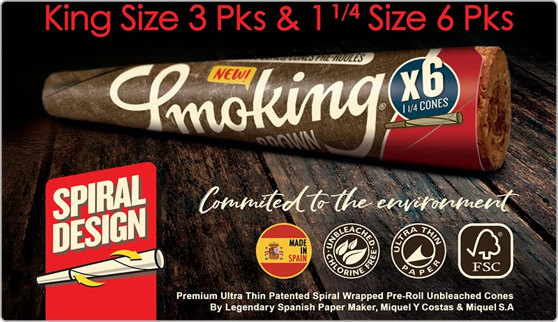 Smoking Brand Pre-Rolled Cones Regular Size NZ
