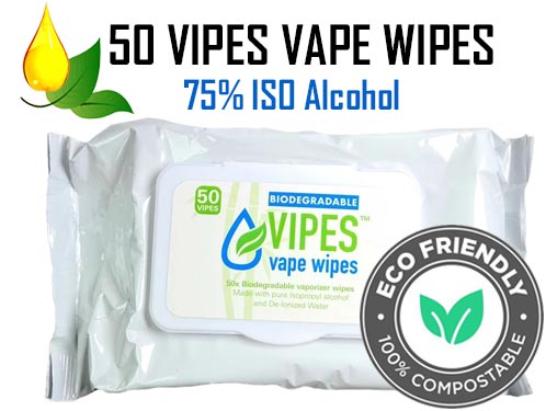 Vipes Herbal Vaporizer ISO Alcohol Wipes NZ