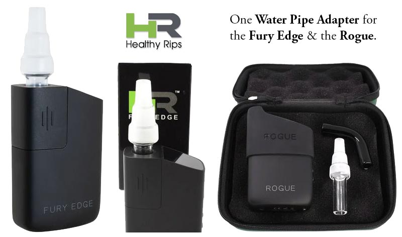 Healthy Rips FURY EDGE & ROGUE 3in1 Glass Water Pipe Adapter NZ
