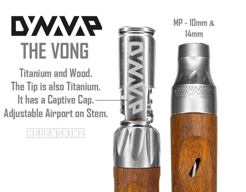 Titanium & Wood makes up the The DynaVap VonG Vaporizer